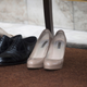 Kate’s shoes removed during a mosque visit in Malaysia.